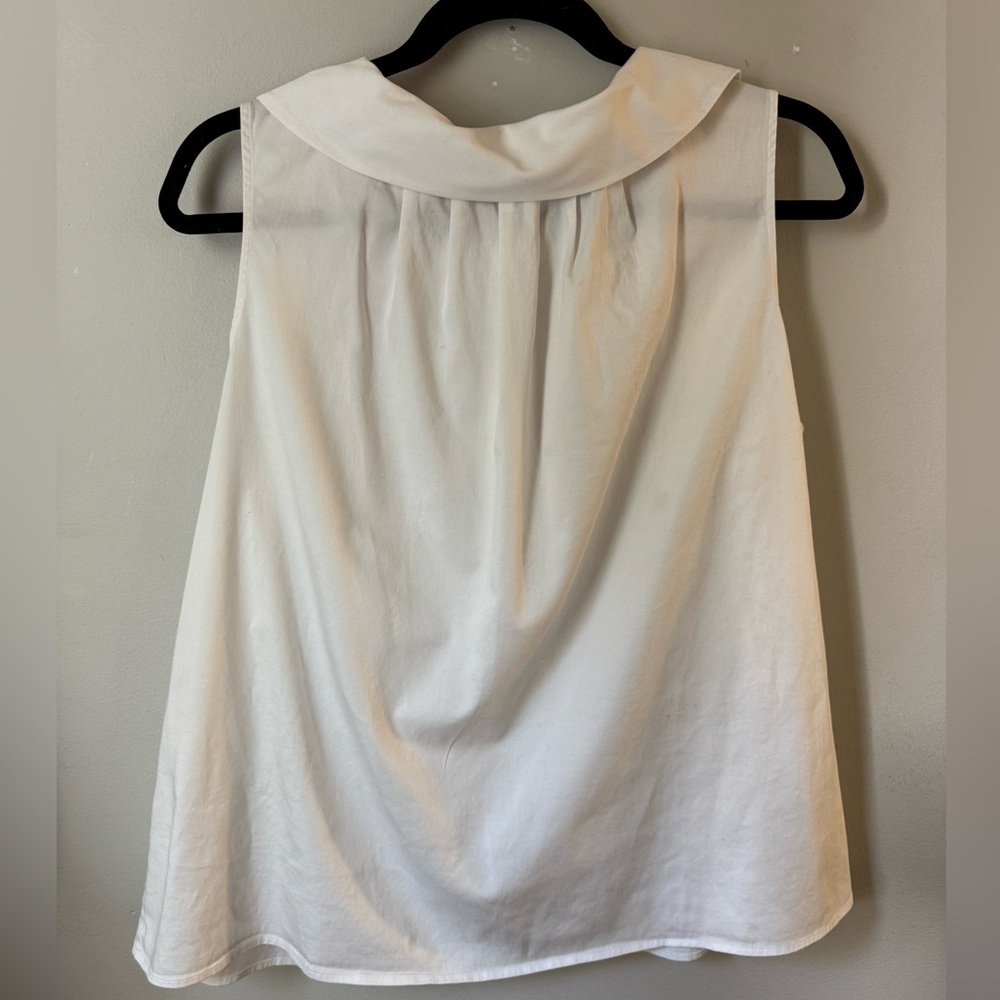 Talbots White Cowl Neck Top
